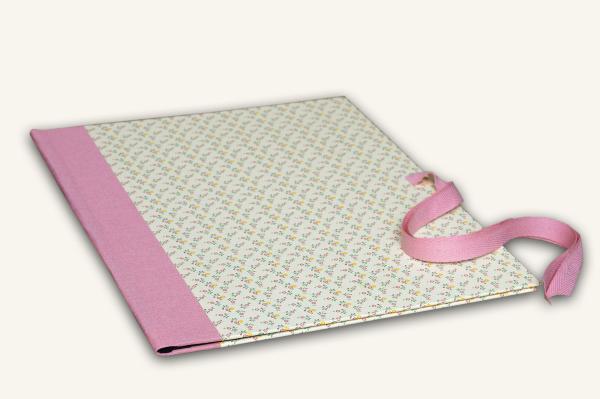 Schnellhefter Pappe, feminin,rosa Blüten